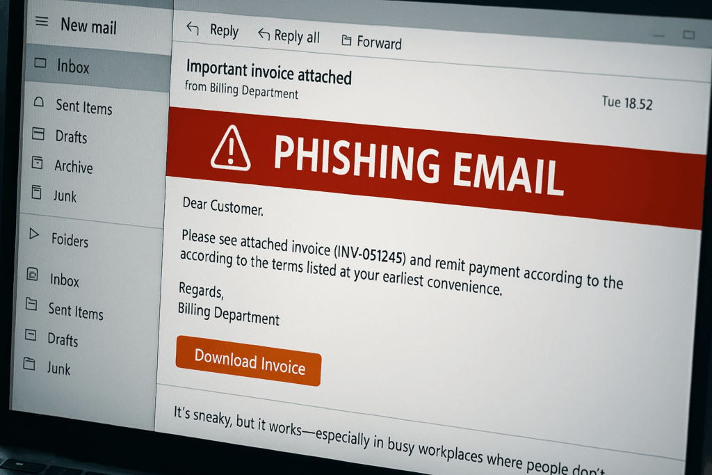 phishing email social engineering example